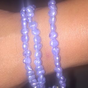 Purple pearl bracelet